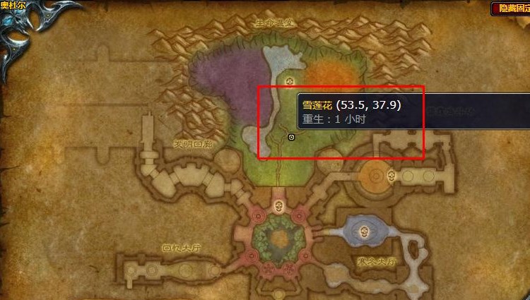 魔兽世界怀旧服WLK雪莲花在什么位置 雪莲花位置图文介绍[多图]图片3