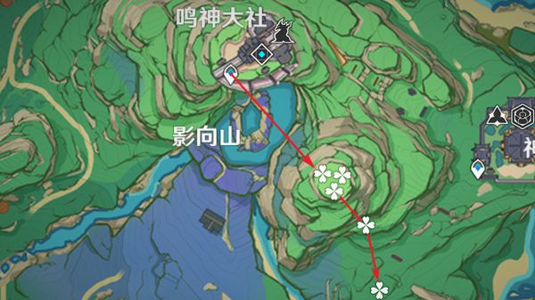 原神3.3绯樱绣球在哪里 神里绫人突破材料绯樱绣球采集路线[多图]图片6