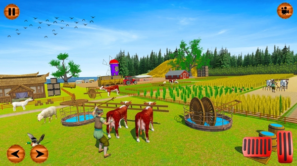 乡村农场游戏拖拉机游戏图片1