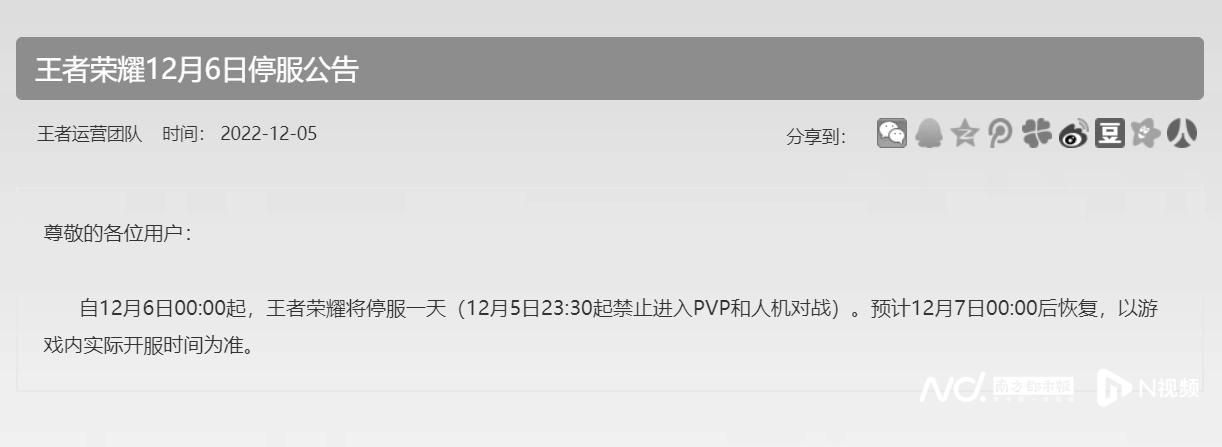 王者荣耀12月6日停服一天怎么办   王者2022年12月6日停服有补偿吗[多图]图片2