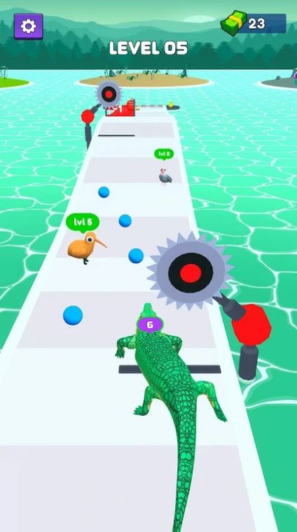 鳄鱼怪物攻击跑游戏图4