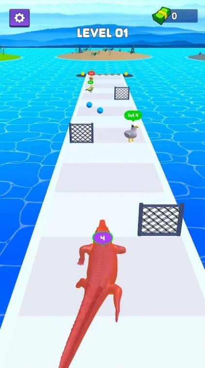 鳄鱼怪物攻击跑游戏图2